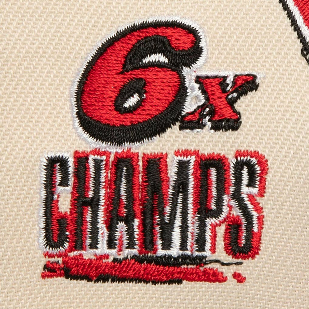 Chicago Bulls 6x NBA Champions Soul Legacy Defined Snapback Hat Cream/Red - NBA
