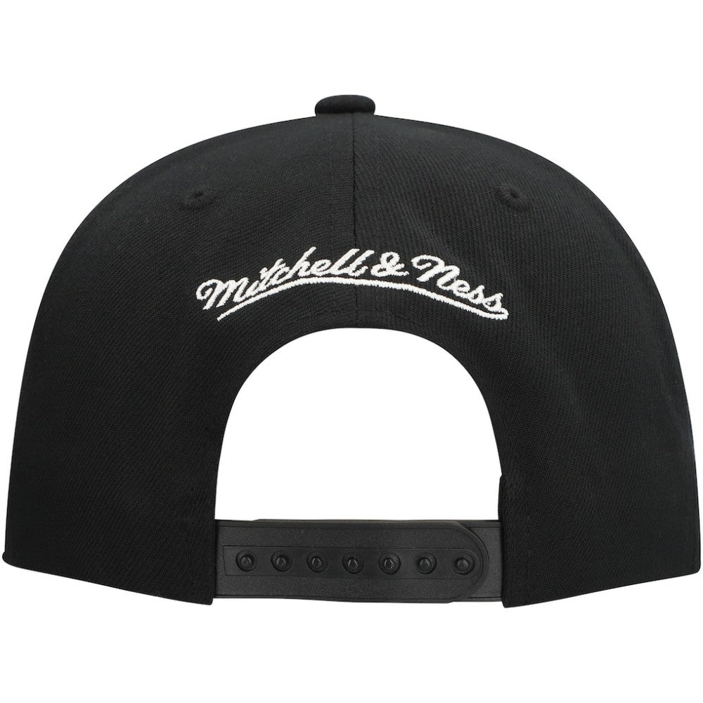 San Jose Sharks Mitchell & Ness Core Top Spot Snapback Hat - Black - NHL