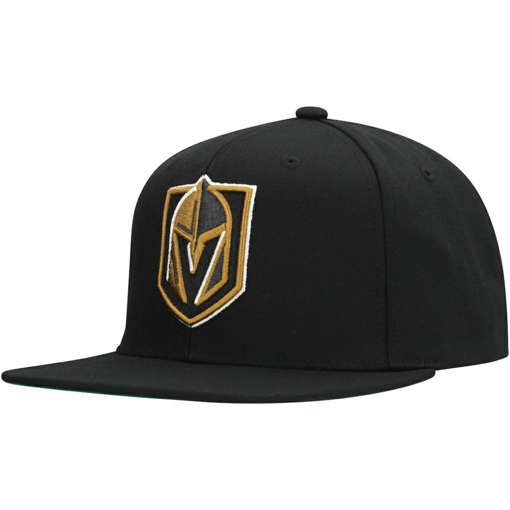 Vegas Golden Knights Mitchell & Ness Core Top Spot Snapback Hat - Black - NHL