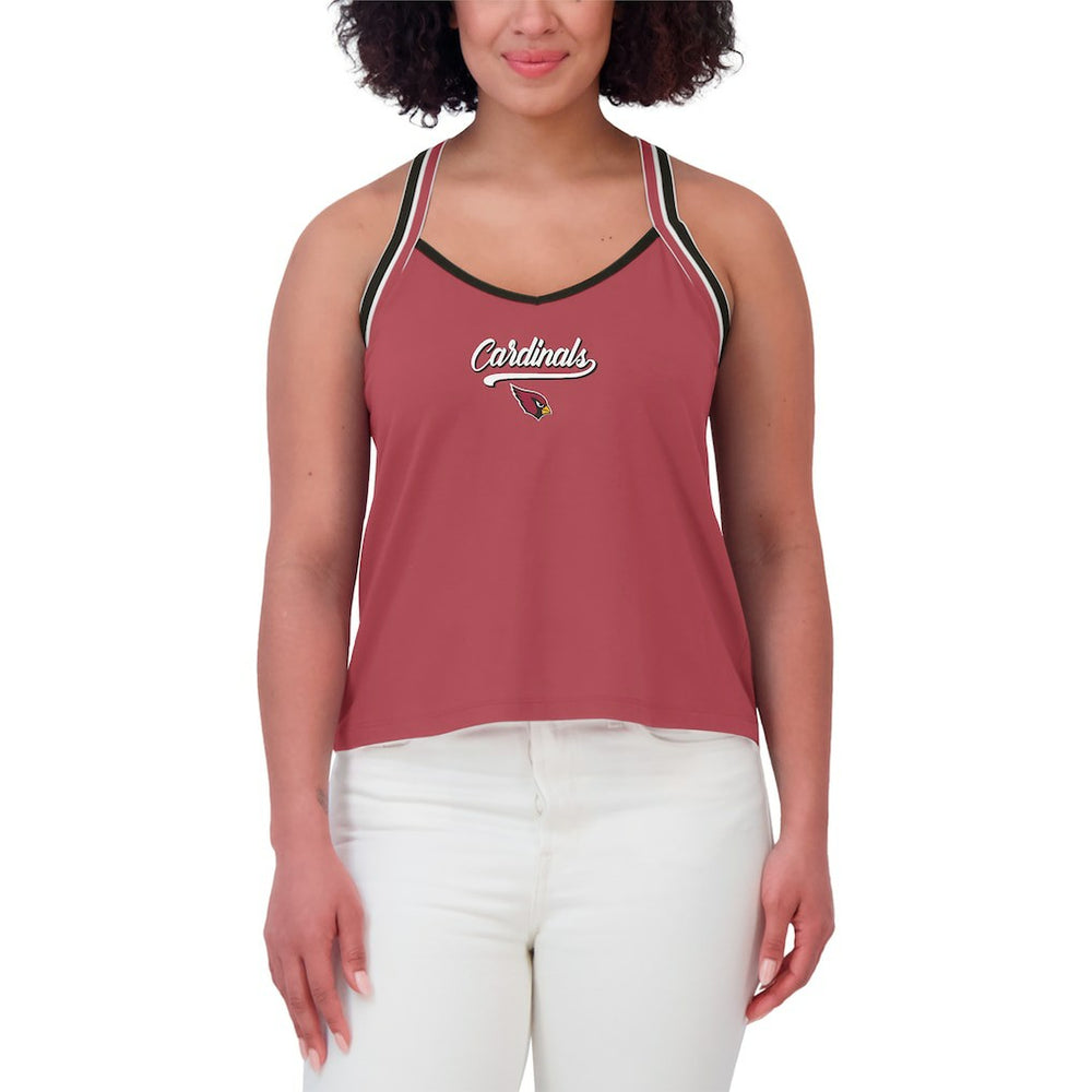 Arizona Cardinals WEAR by Erin Andrews Women's Cross Strap Tri-Blend Tank Top Cardinal | NFL