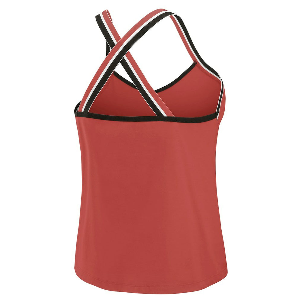 Atlanta Falcons WEAR by Erin Andrews Women's Cross Strap Tri-Blend Tank Top Red | NFL