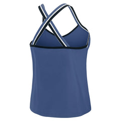 Indianapolis Colts WEAR by Erin Andrews Women's Cross Strap Tri-Blend Tank Top Royal | NFL