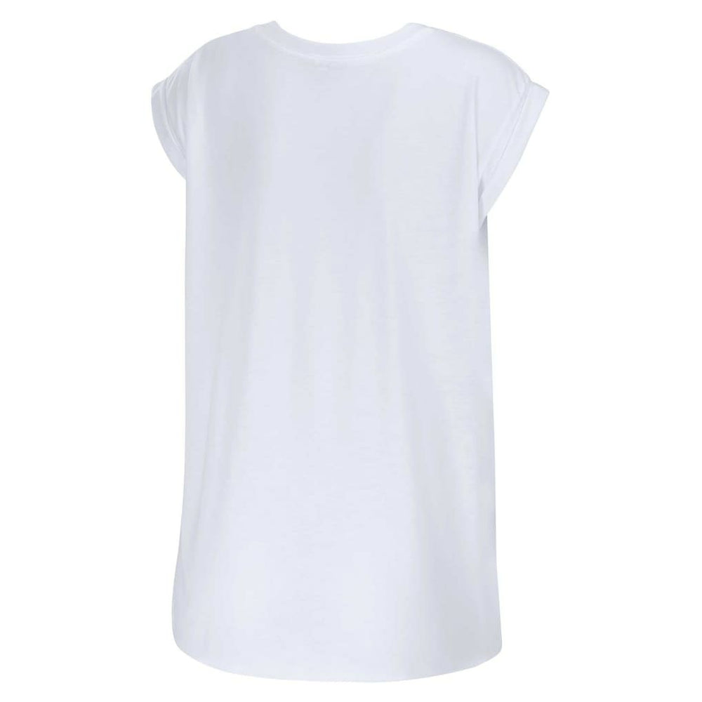 Miami Dolphins WEAR by Erin Andrews Women's Checker Muscle Tank Top White | NFL