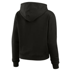 Kansas City Chiefs WEAR by Erin Andrews Women's Waffle-Knit Pullover Hoodie Black | NFL