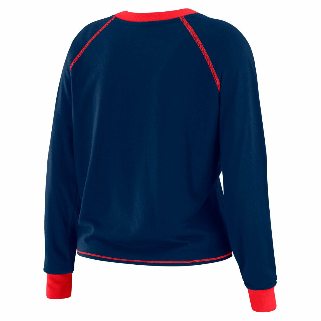 New York Giants WEAR by Erin Andrews Women's Tie-Front Long Sleeve T-Shirt Royal | NFL
