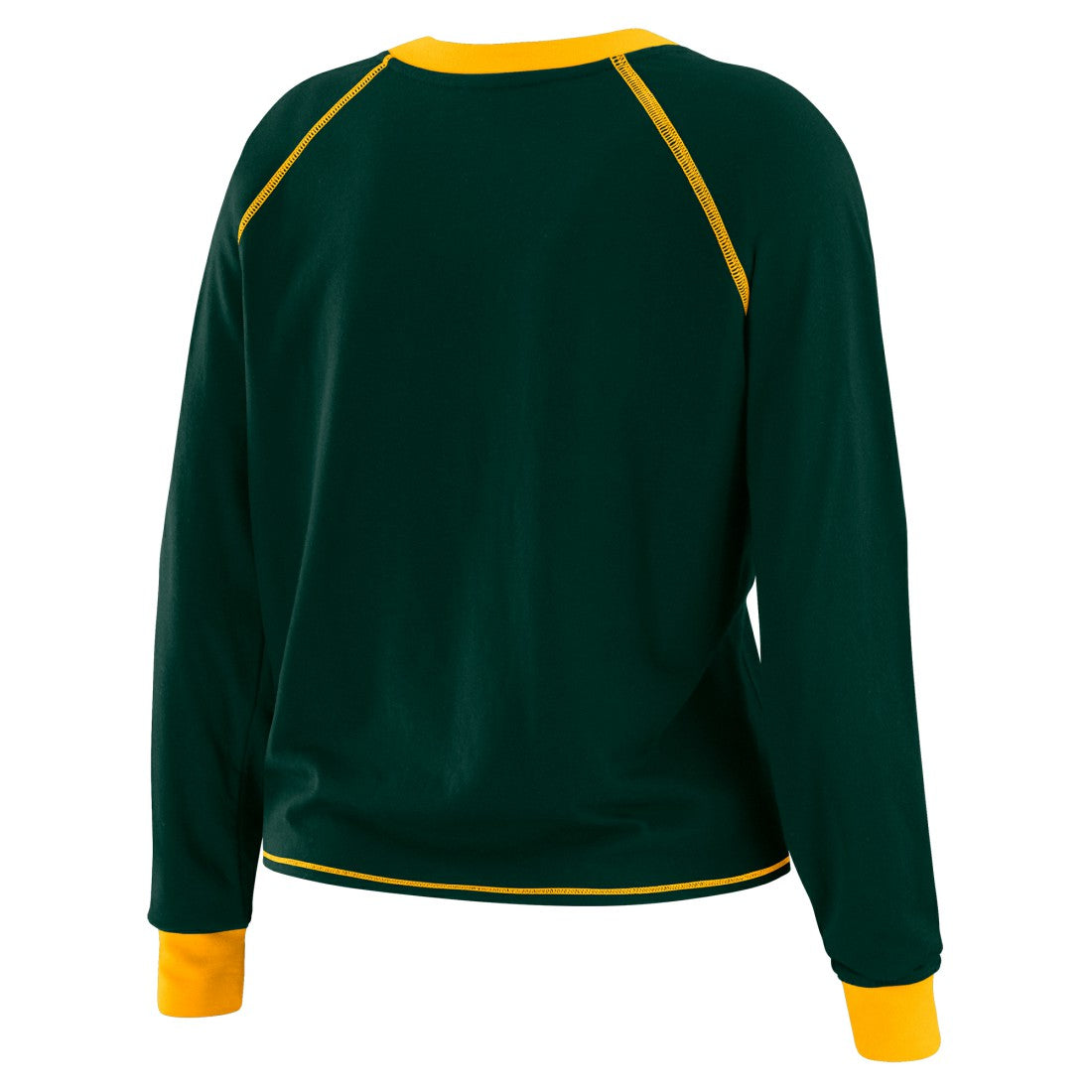 Green Bay Packers WEAR by Erin Andrews Women's Tie-Front Long Sleeve T-Shirt Green | NFL