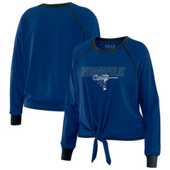 Indianapolis Colts WEAR by Erin Andrews Women's Tie-Front Long Sleeve T-Shirt Royal | NFL