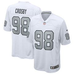 Maxx Crosby Las Vegas Raiders Alternate Game Jersey White | Nike for Sale
