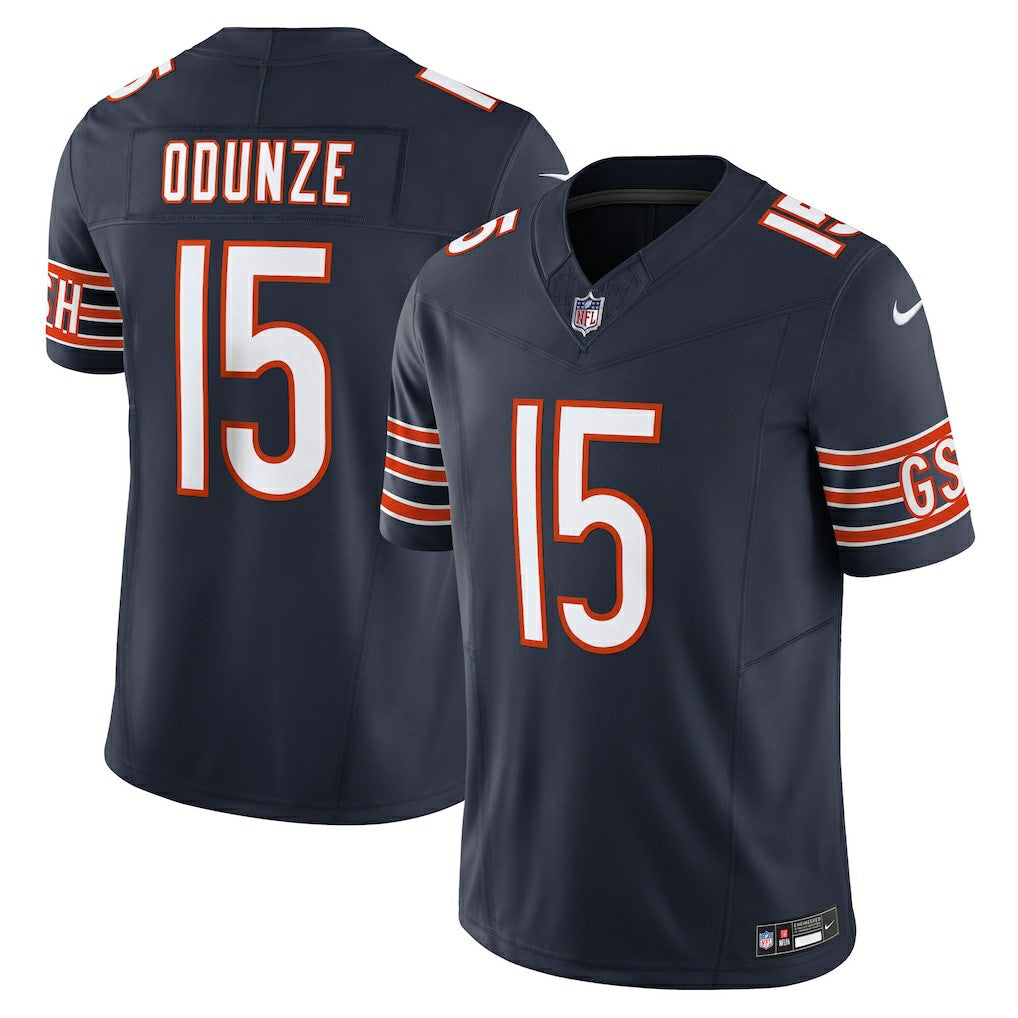 Rome Odunze Chicago Bears Vapor F.U.S.E. Limited Jersey Navy | Nike for Sale