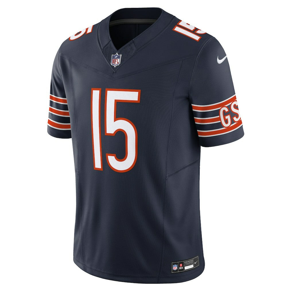 Rome Odunze Chicago Bears Vapor F.U.S.E. Limited Jersey Navy | Nike for Sale