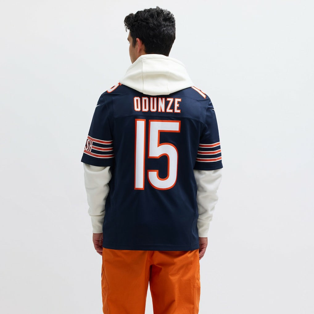 Rome Odunze Chicago Bears Vapor F.U.S.E. Limited Jersey Navy | Nike for Sale