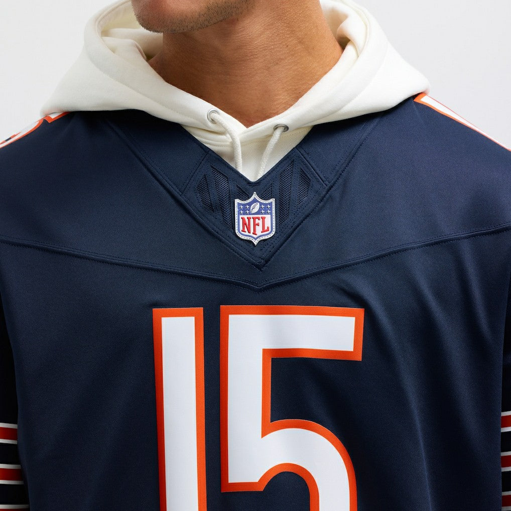 Rome Odunze Chicago Bears Vapor F.U.S.E. Limited Jersey Navy | Nike for Sale