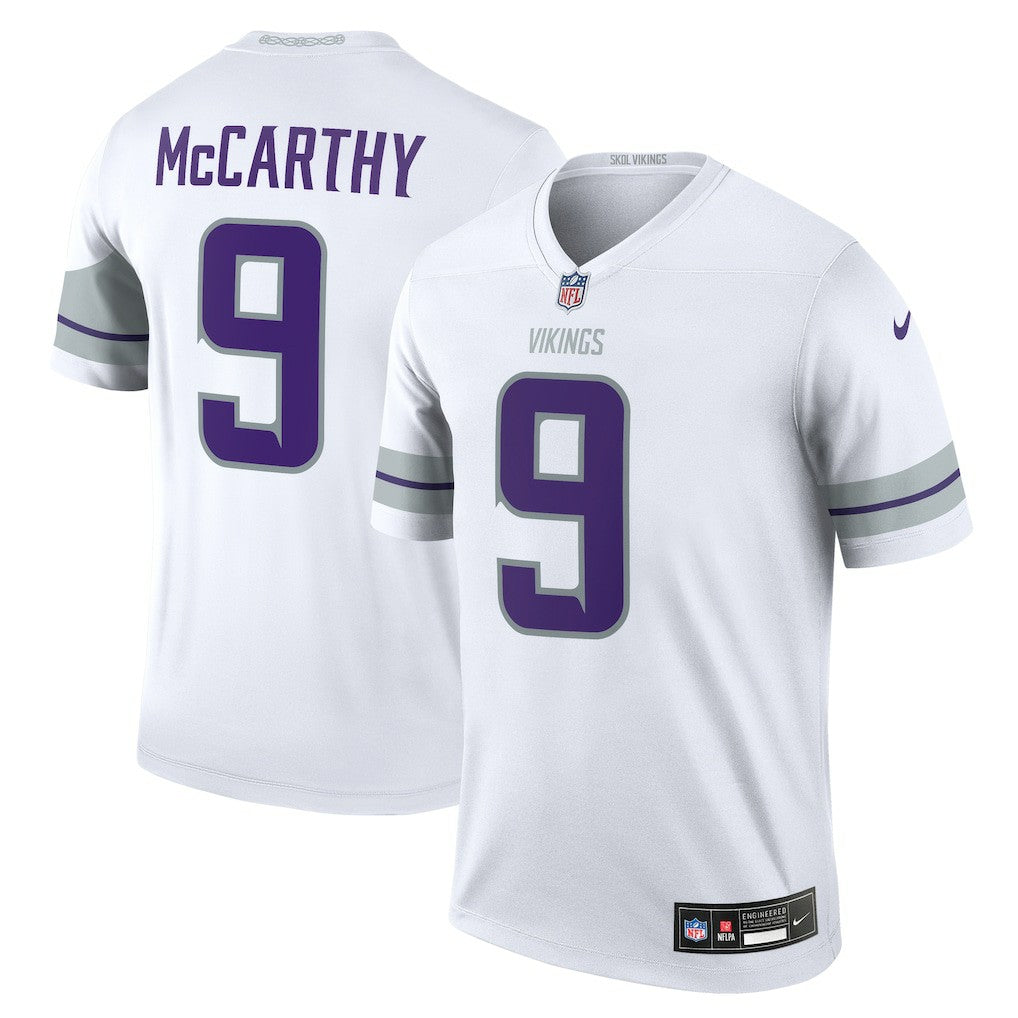 J.J. McCarthy Minnesota Vikings Legend Player Performance Top White | Nike for Sale
