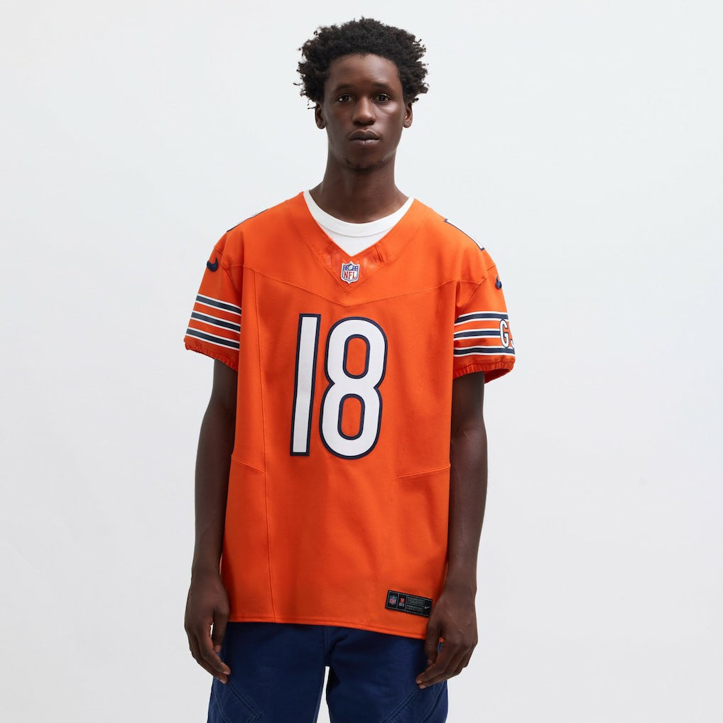 Caleb Williams Chicago Bears Alternate Vapor F.U.S.E. Elite Jersey Orange | Nike for Sale