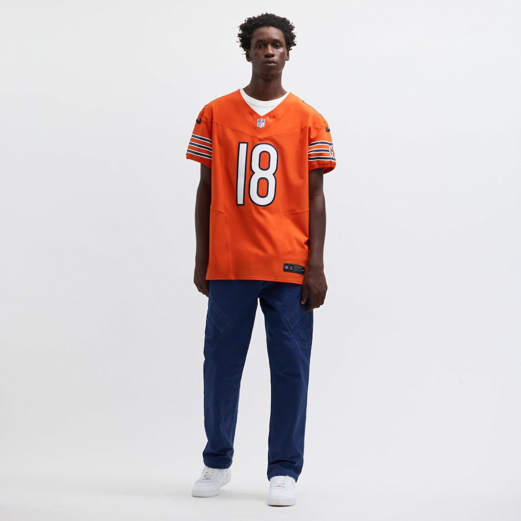 Caleb Williams Chicago Bears Alternate Vapor F.U.S.E. Elite Jersey Orange | Nike for Sale