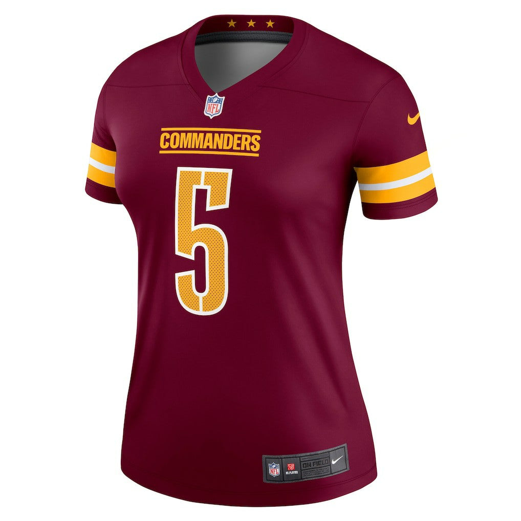 Jayden Daniels Washington Commanders Women's Legend Player Performance Top Burgundy | Nike for Sale