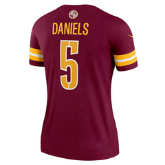 Jayden Daniels Washington Commanders Women's Legend Player Performance Top Burgundy | Nike for Sale