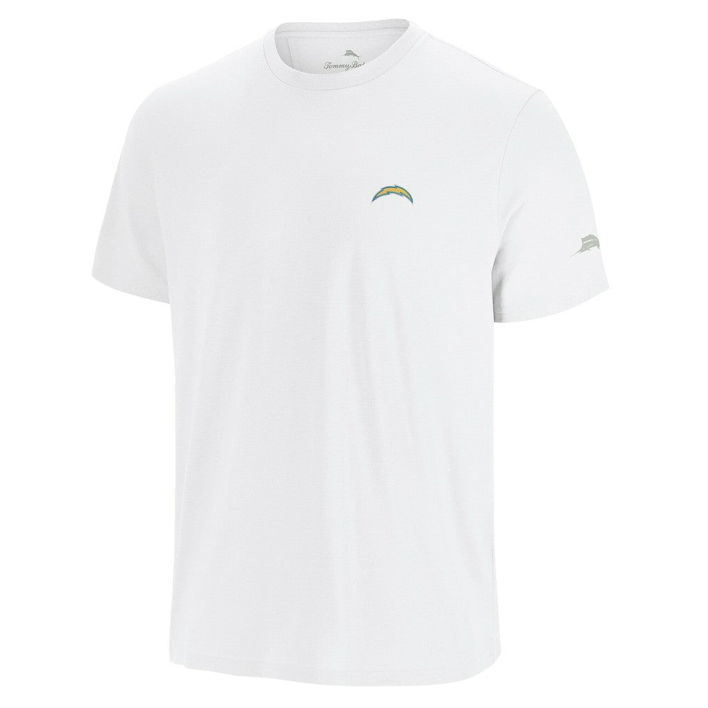 Los Angeles Chargers Sport Torchdown Graphic T-Shirt White | Tommy Bahama