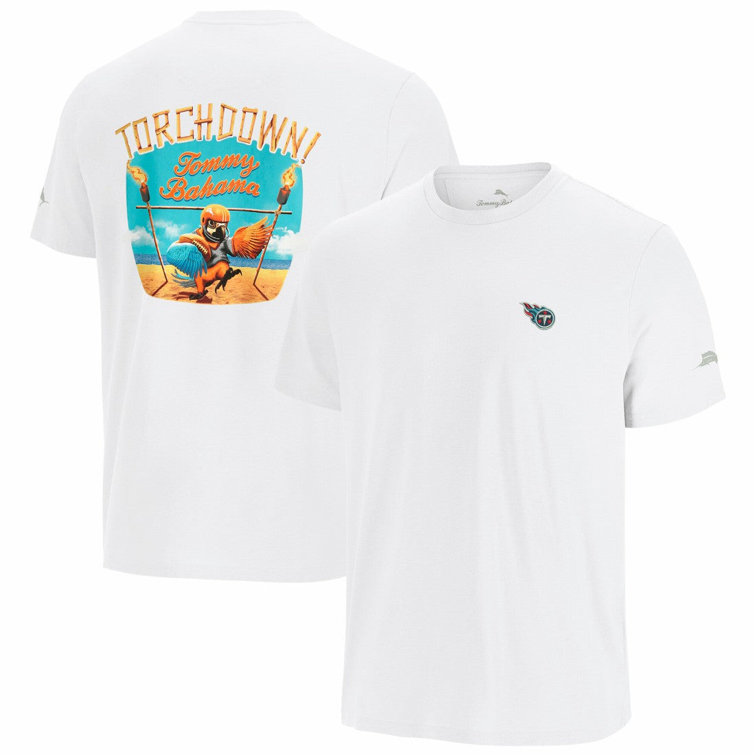 Tennessee Titans Sport Torchdown Graphic T-Shirt White | Tommy Bahama
