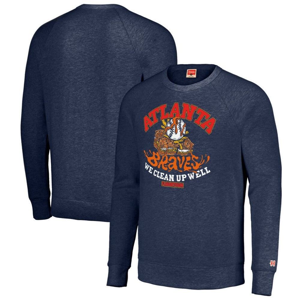 Atlanta Braves MLB x Guy Fieri’s Flavortown Unisex Tri-Blend Pullover Sweatshirt - MLB