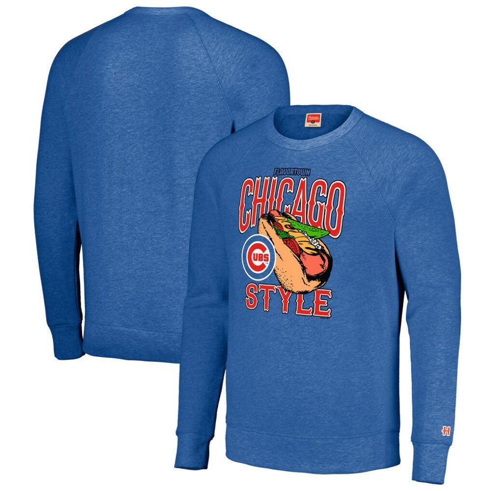 Chicago Cubs MLB x Guy Fieri’s Flavortown Unisex Tri-Blend Pullover Sweatshirt - MLB