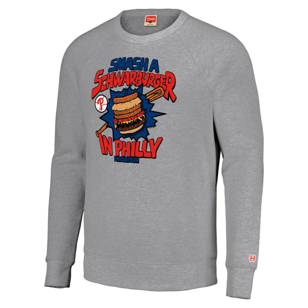 Philadelphia Phillies MLB x Guy Fieri’s Flavortown Unisex Tri-Blend Pullover Sweatshirt - MLB