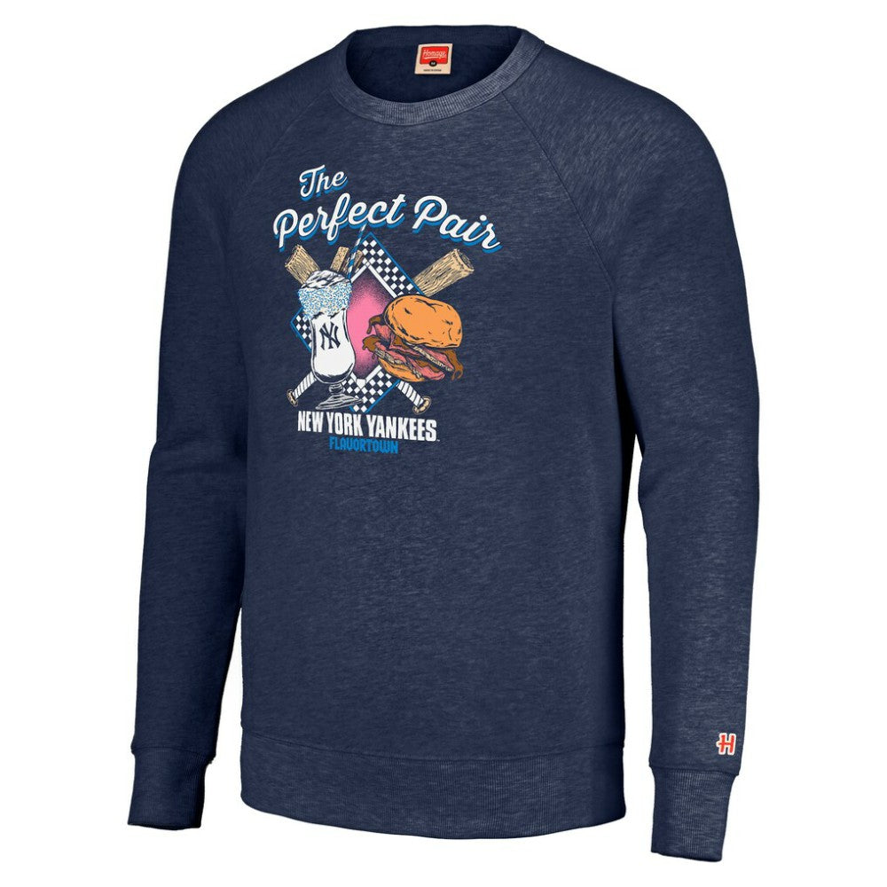 New York Yankees MLB x Guy Fieri’s Flavortown Unisex Tri-Blend Pullover Sweatshirt - MLB