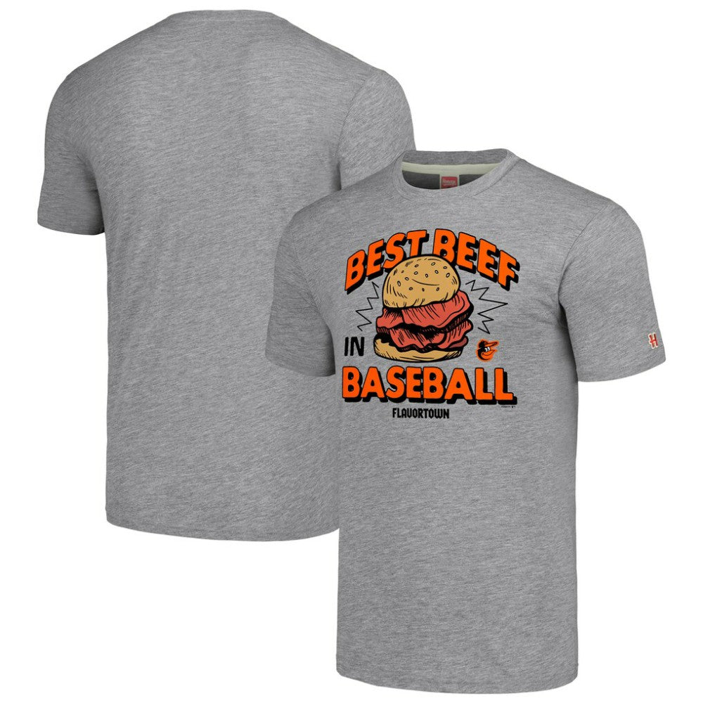 Baltimore Orioles MLB x Guy Fieri’s Flavortown Unisex Tri-Blend T-Shirt - MLB