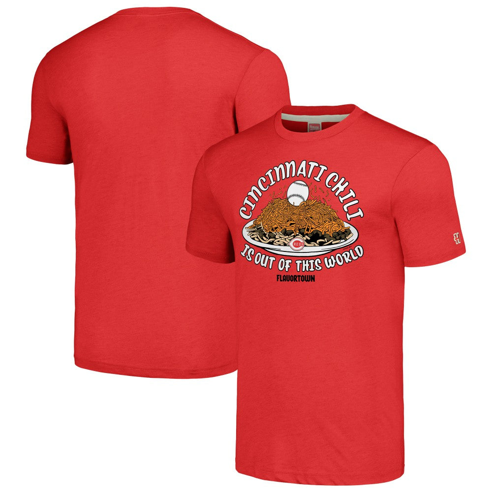 Cincinnati Reds MLB x Guy Fieri’s Flavortown Unisex Tri-Blend T-Shirt - MLB