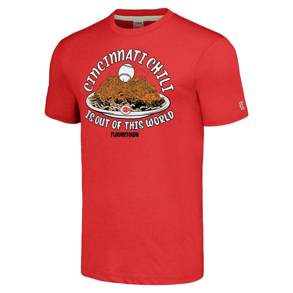 Cincinnati Reds MLB x Guy Fieri’s Flavortown Unisex Tri-Blend T-Shirt - MLB