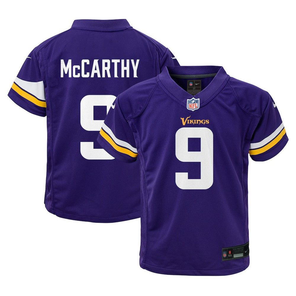 J.J. McCarthy Minnesota Vikings Preschool Player Game Jersey Purple | Nike for Sale