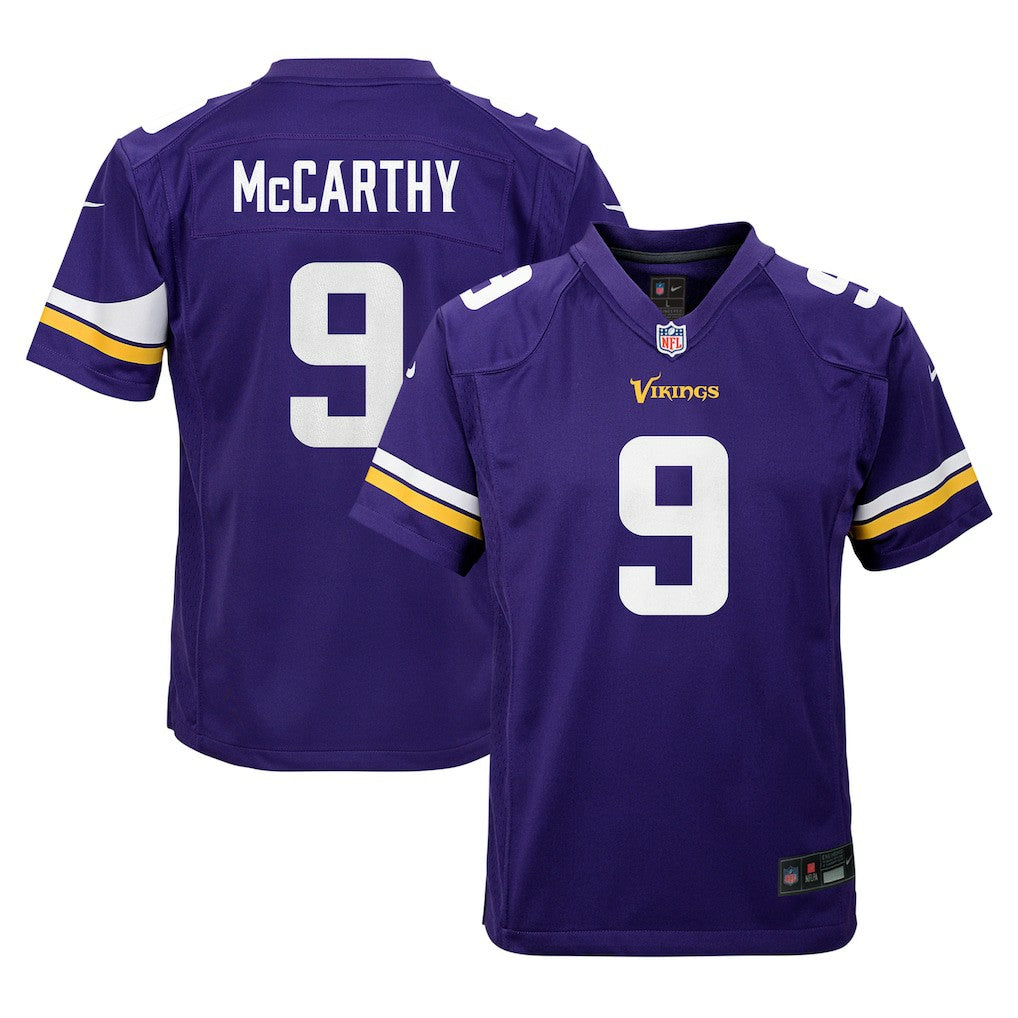 J.J. McCarthy Minnesota Vikings Youth Game Jersey Purple | Nike for Sale