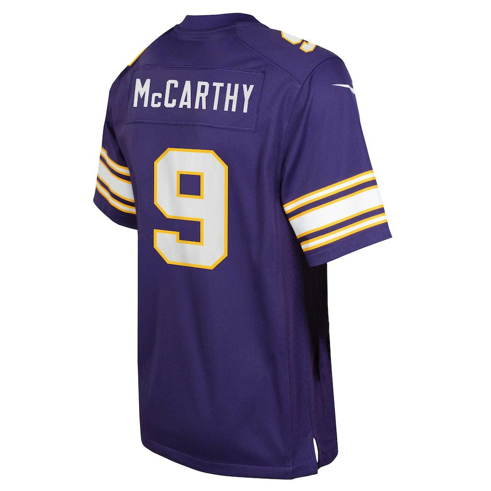 J.J. McCarthy Minnesota Vikings Youth Game Jersey Purple | Nike for Sale