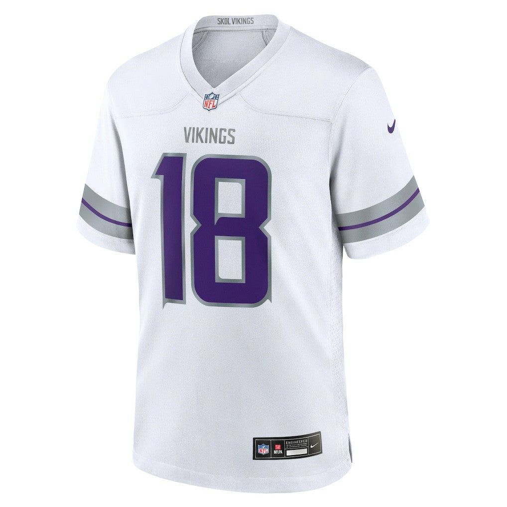 Justin Jefferson Minnesota Vikings Youth Game Jersey White | Nike for Sale