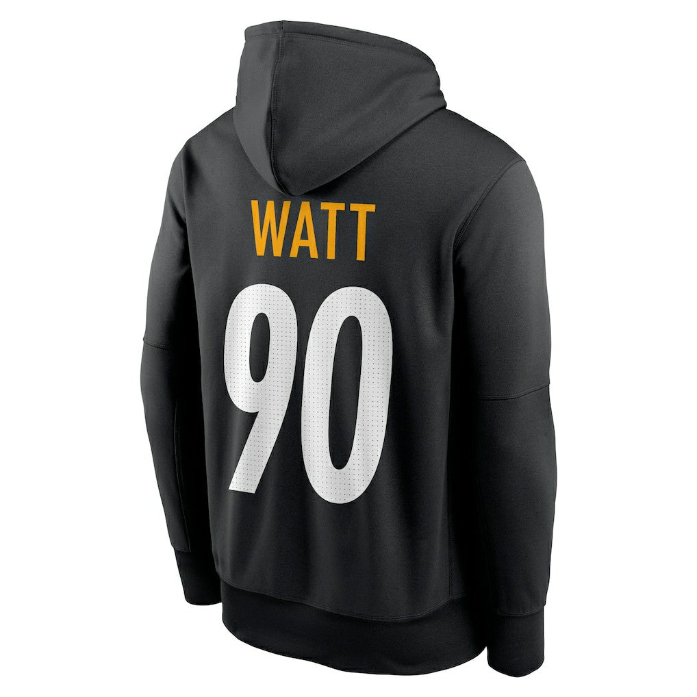 T.J. Watt Pittsburgh Steelers Player Name & Number Therma Hoodie Black | Nike for Sale