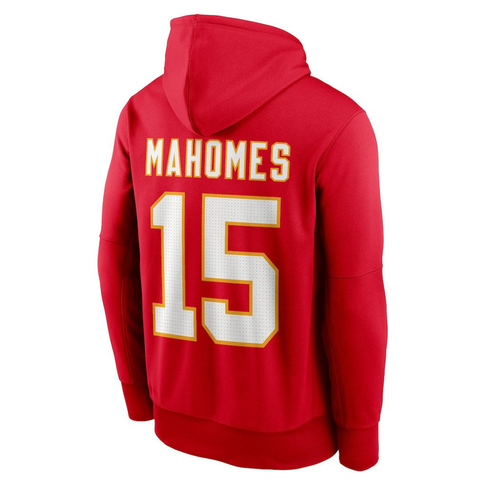 Patrick Mahomes Kansas City Chiefs Player Name & Number Therma Hoodie Red | Nike for Sale