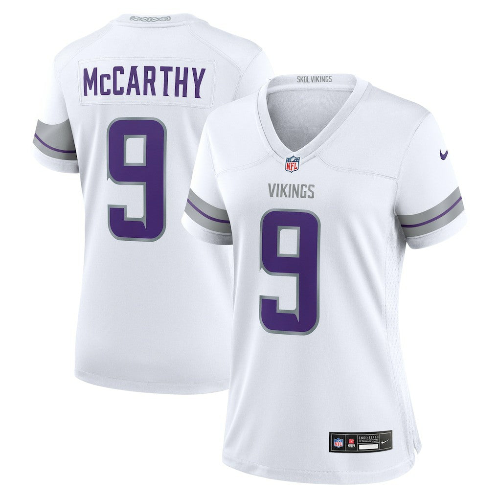 J.J. McCarthy Minnesota Vikings Women's Alternate Game Player Jersey White | Nike for Sale