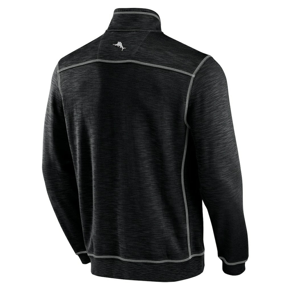 Miami Dolphins Big & Tall Tobago Bay Half-Zip Sweatshirt Black | Tommy Bahama