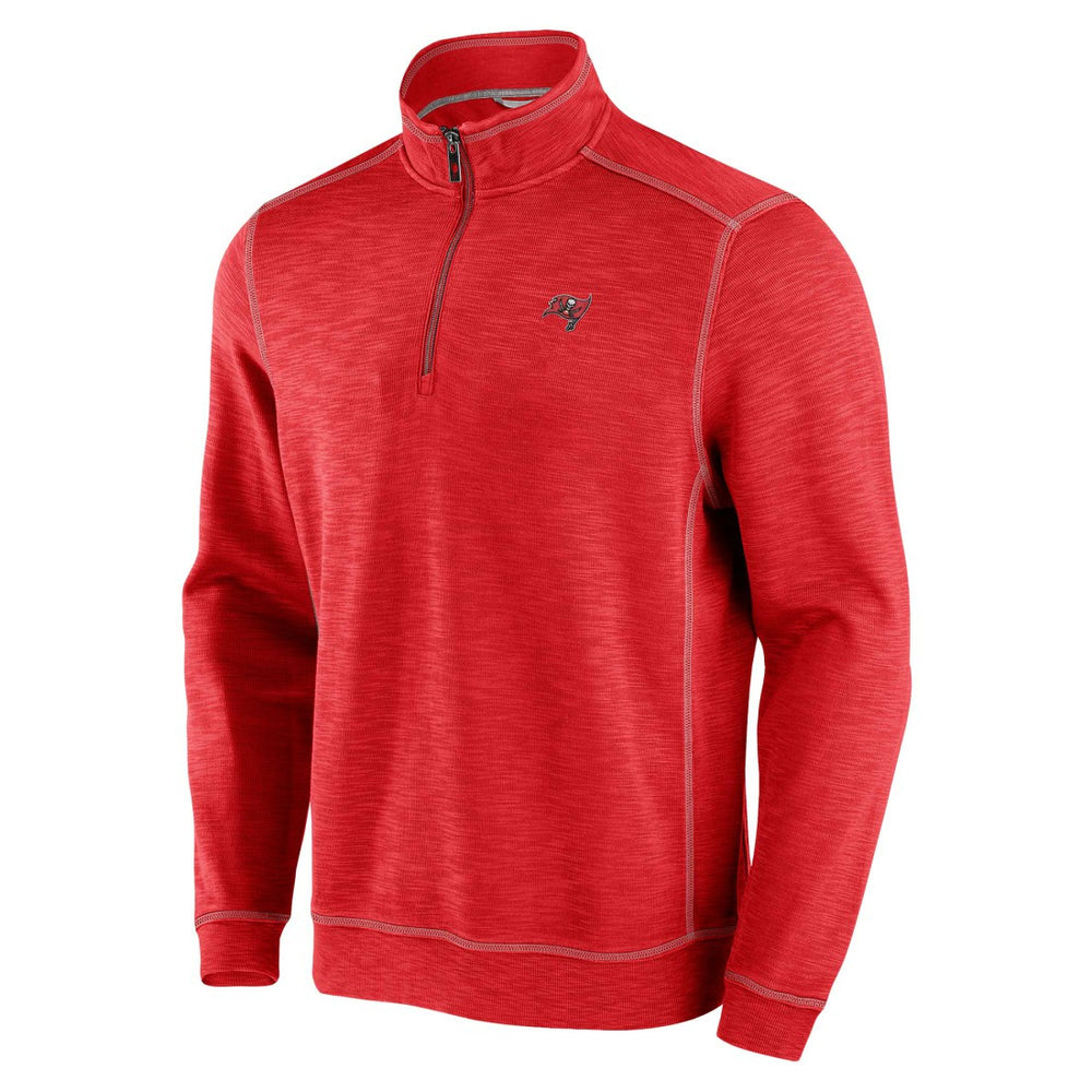 Tampa Bay Buccaneers Big & Tall Tobago Bay Half-Zip Sweatshirt Red | Tommy Bahama