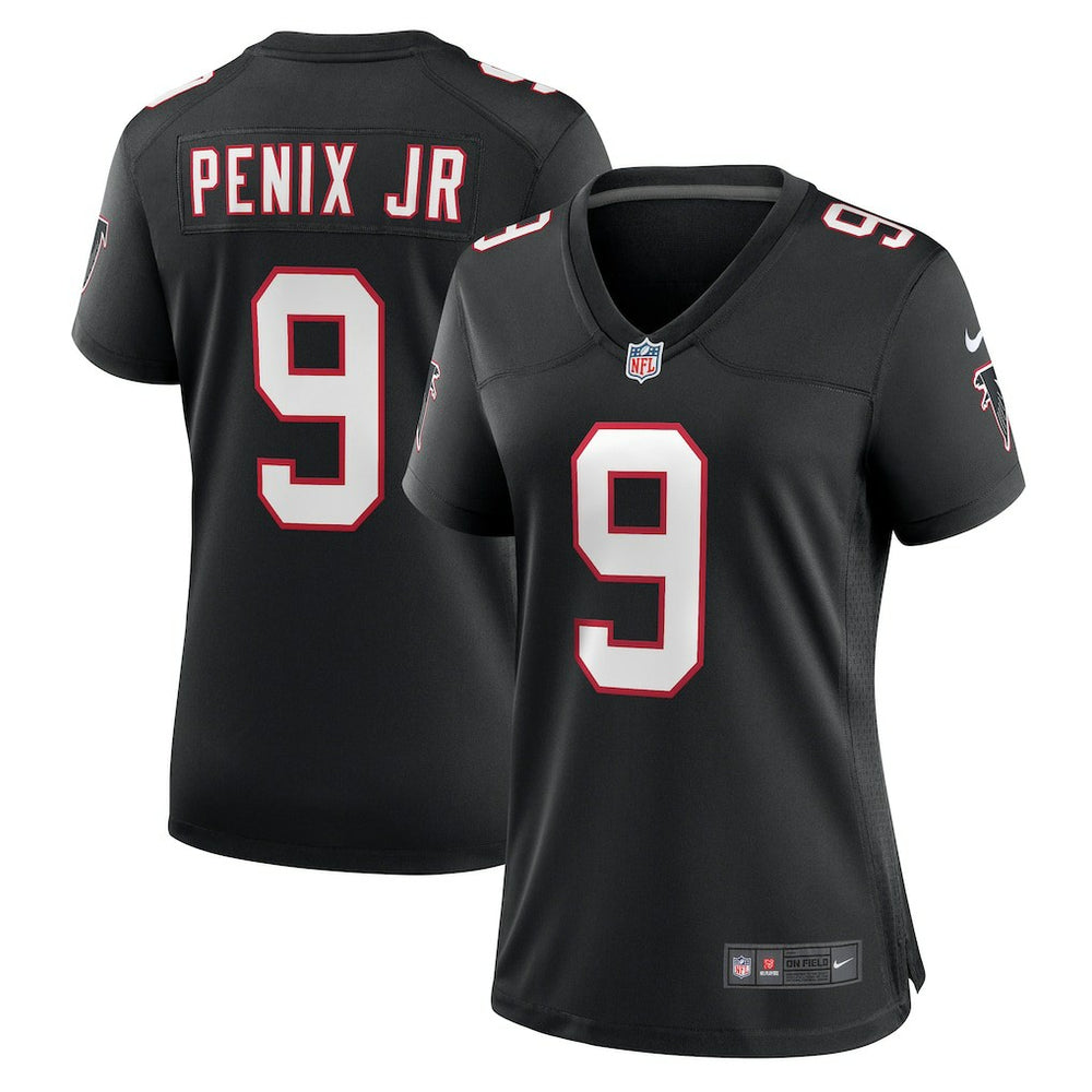 Michael Penix Jr. Atlanta Falcons Women's Alternate Game Jersey Black | Nike for Sale