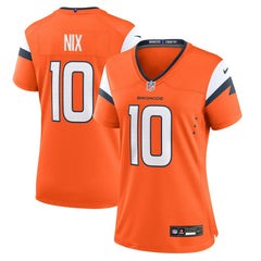 Bo Nix Denver Broncos Women's Game Jersey Orange | Nike for Sale