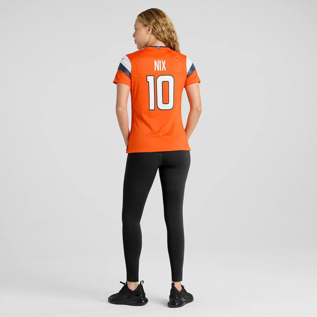 Bo Nix Denver Broncos Women's Game Jersey Orange | Nike for Sale