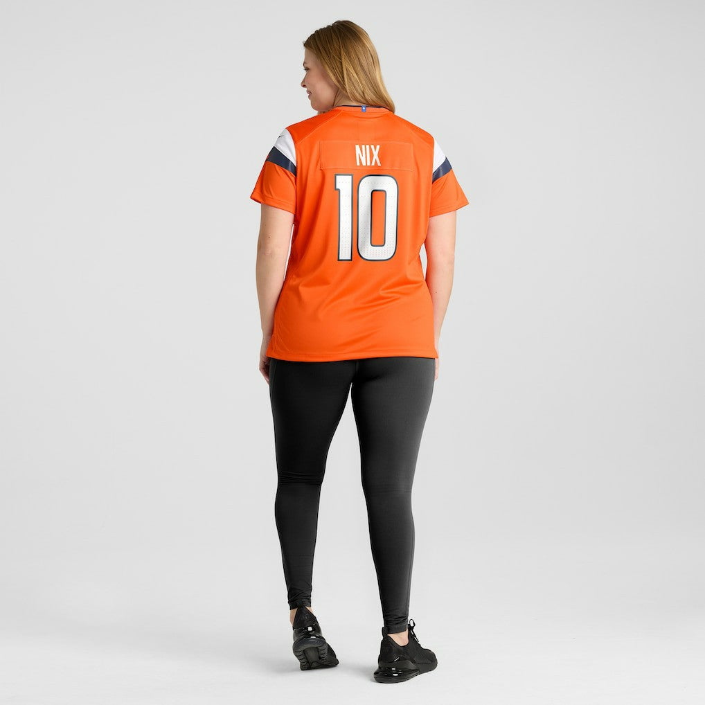 Bo Nix Denver Broncos Women's Game Jersey Orange | Nike for Sale