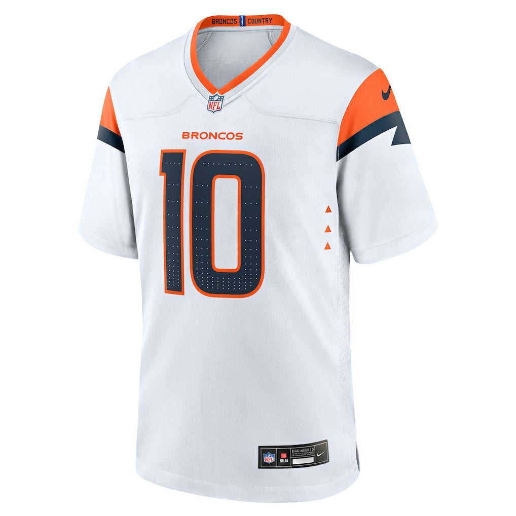 Bo Nix Denver Broncos Game Jersey White | Nike for Sale