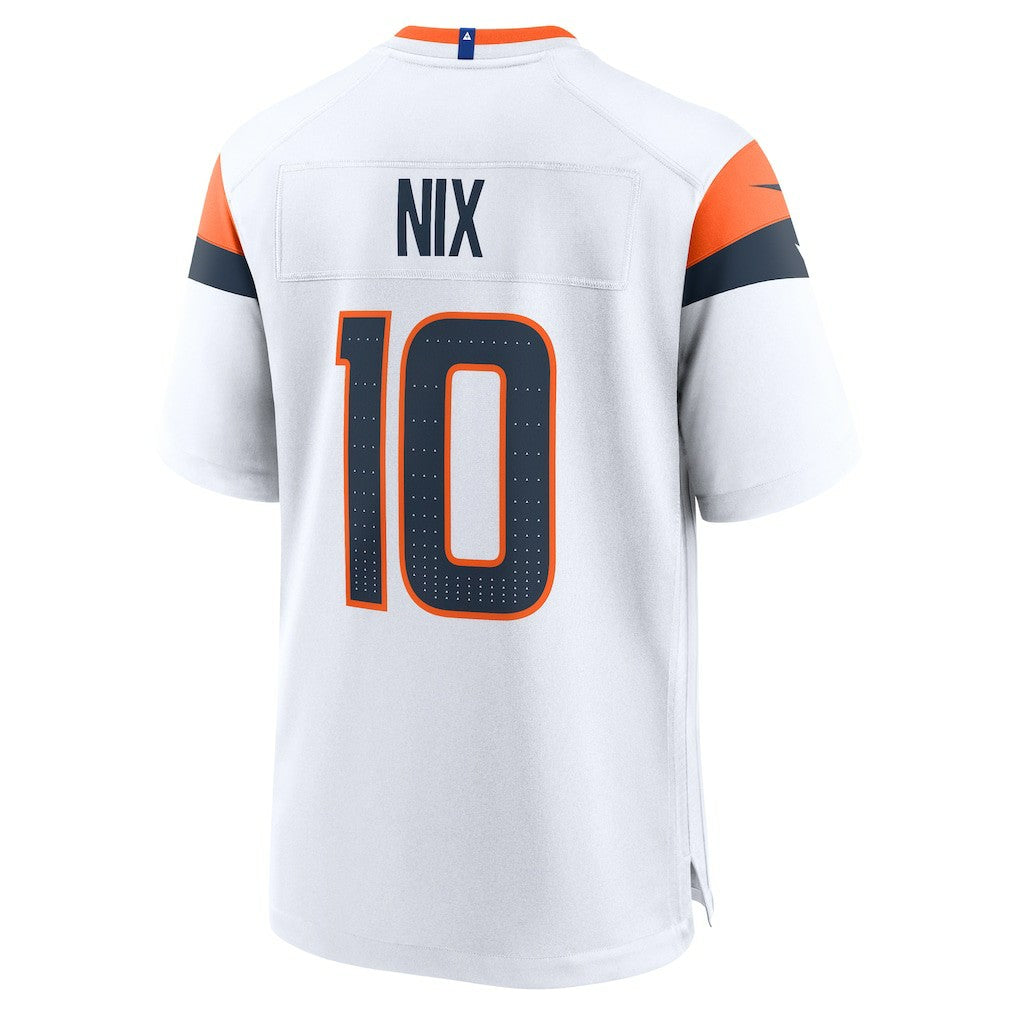 Bo Nix Denver Broncos Game Jersey White | Nike for Sale