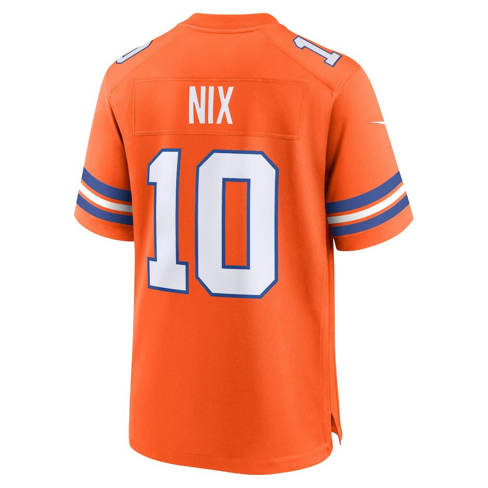 Bo Nix Denver Broncos Mile High Collection 1977 Throwback Player Game Jersey Orange | Nike for Sale
