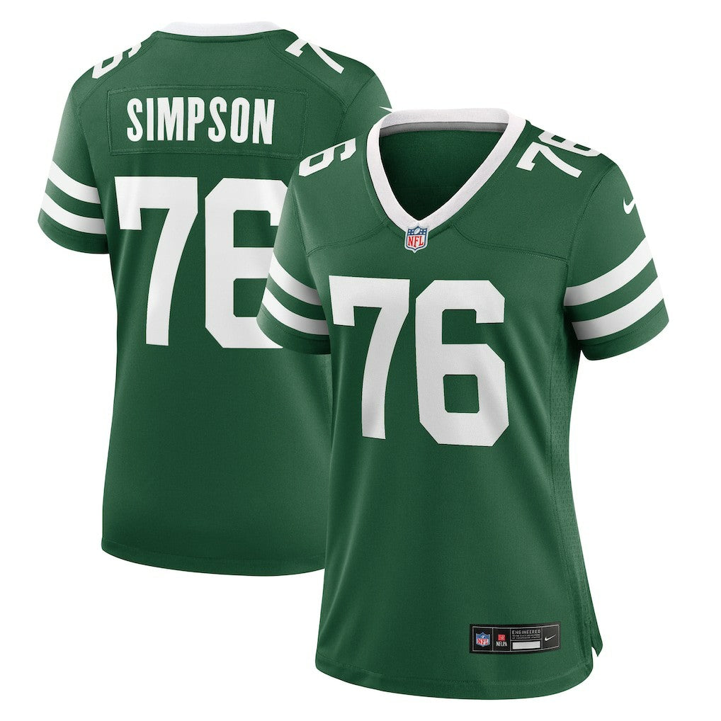 John Simpson New York Jets Women's Game Jersey Legacy Green | Nike for Sale