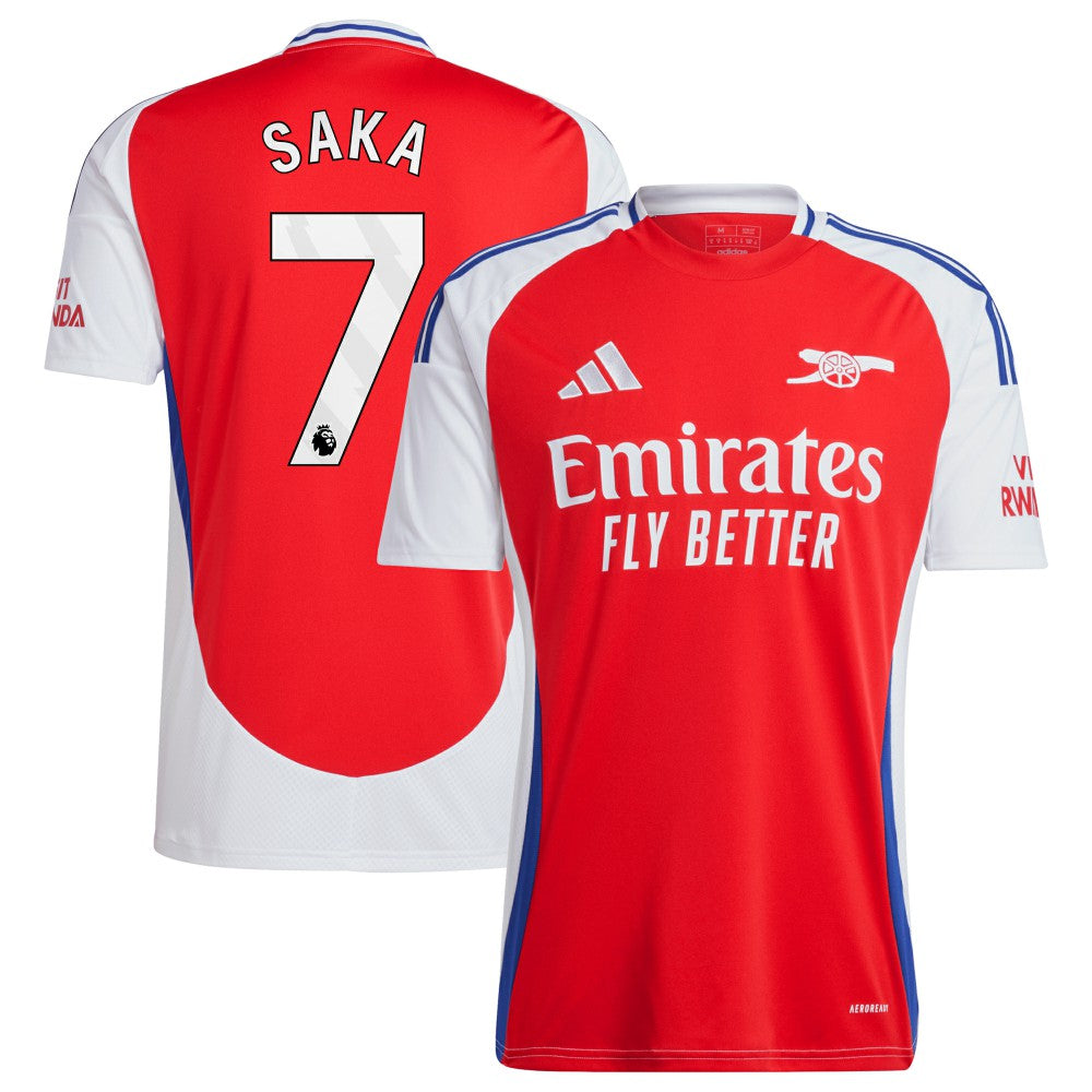 Bukayo Saka Arsenal 2024/25 Home Replica Player Jersey – Red | Adidas