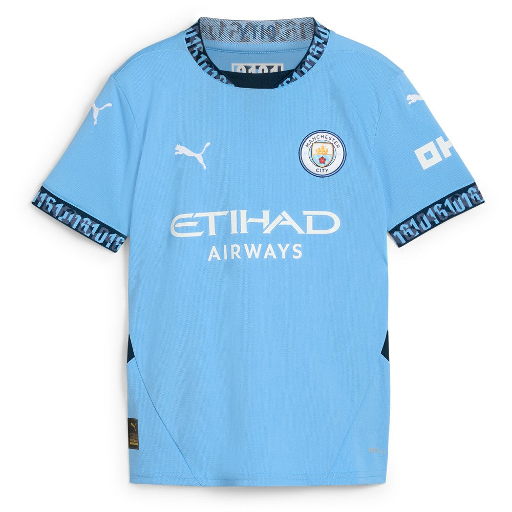 Kevin De Bruyne Manchester City Youth 2024/25 Home Replica Player Jersey Light Blue | Puma cheap