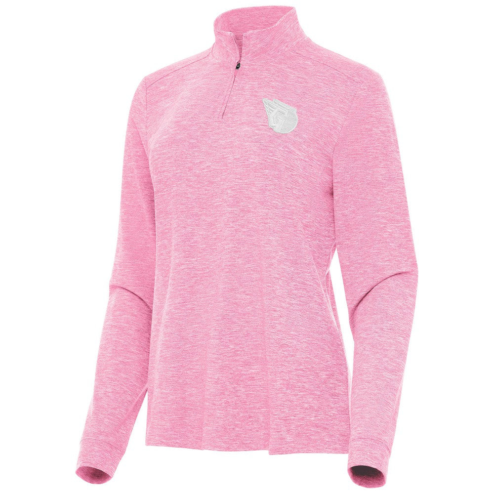 Cleveland Guardians Antigua Women's Mentor Lightweight Mock Neck Quarter-Zip Top - MLB